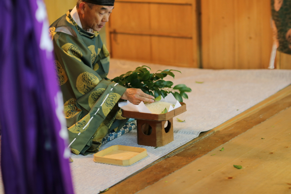 河内五社神社の津野山古式神楽