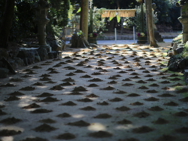 佐紀神社の砂モチ