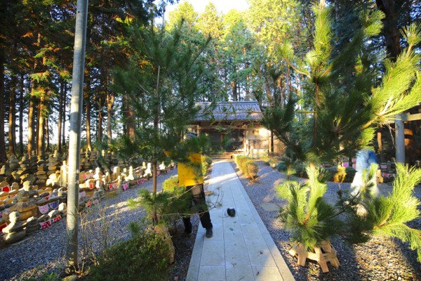 大屋神社の門松作り