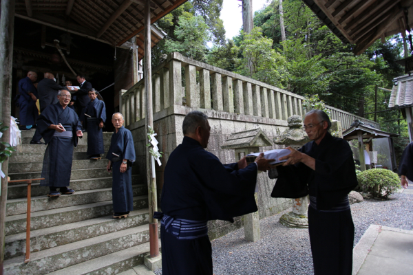 中山熊野神社の月次祭
